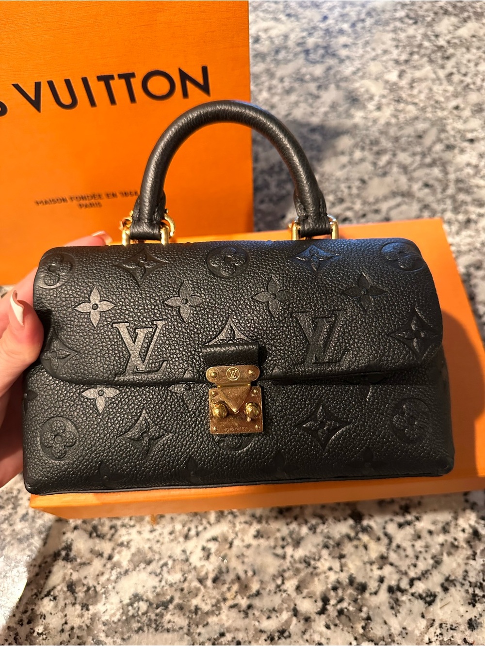 Louis Vuitton Black madeleine nano